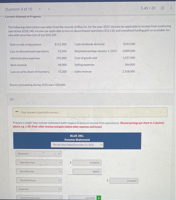  Need help solving the part I got wrong. Thank you The