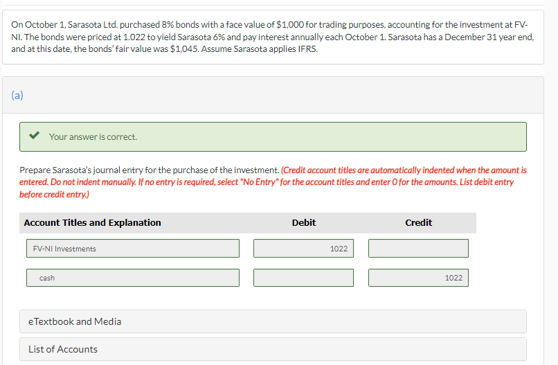 PLEASE SOLVE EACH ONE WITH WORKING DISPLAYED On October 1, Sarasota Ltd.