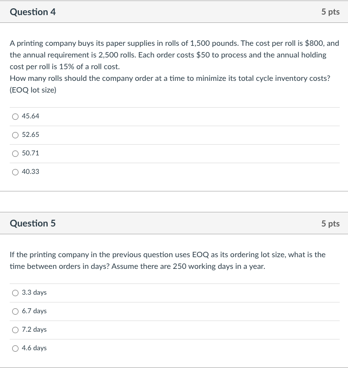 backordering is allowed. Assume 300 working days a year. Use the above