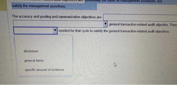 each other. eth asurtioes are by management, in thb case about the