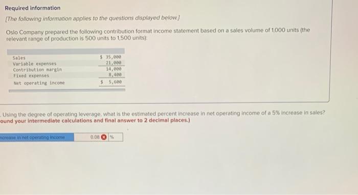 i need the answer to that question Required information [The following information