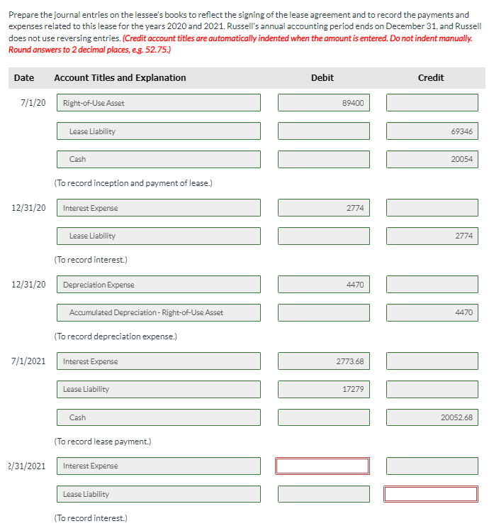 year, starting July 1, 2020 $ 20,053.56 Bargain purchase option price at