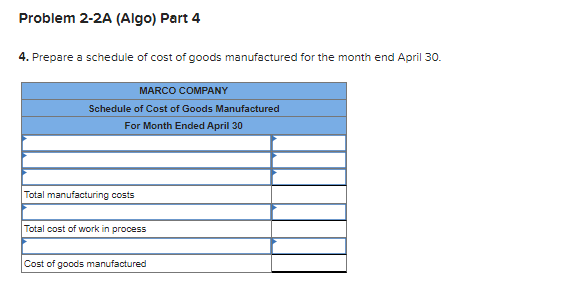 below.] Marco Company shows the following costs for three jobs worked on
