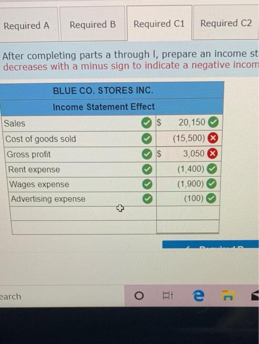  nevermind. i got it Required A Required B Required C1 Required