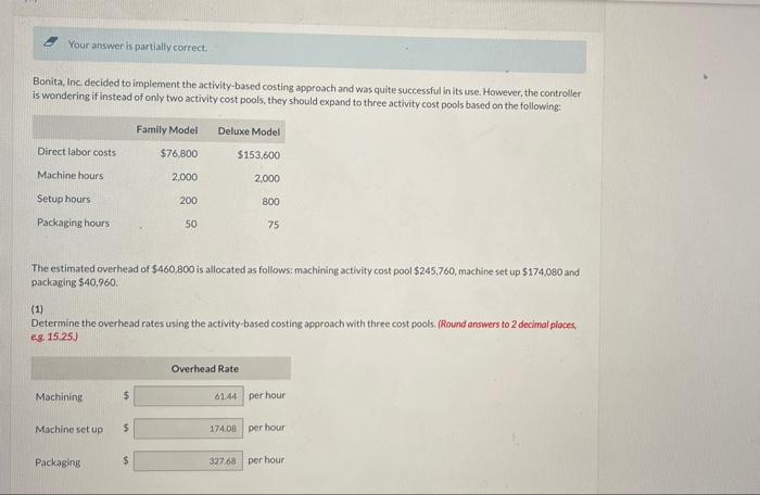 plz I only need the difference in 2 Your answer is partially