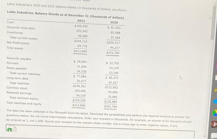 be entered as 1 , not 1,000 . Round your answers to