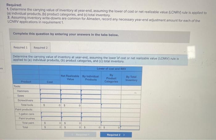 so much!!! i need for both Required 1&2 please! Problem 9-2 (Algo)