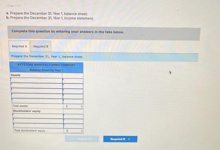 Question 1. Exercise 12-9A (Algo) Process cost system LO 12-2, 12-3 Keystone