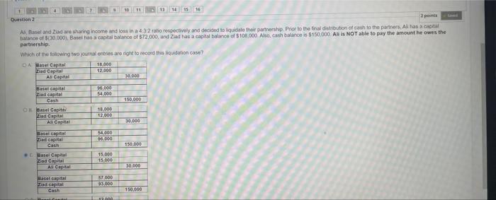 a 4:32 ratio respectively and decided to liquidate their partnership. Prior to