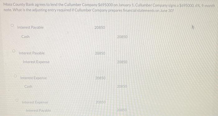 i will leave a thumbs up for correct answer Moss County Bank