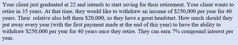 Please solve this question in Excel with all steps and show work