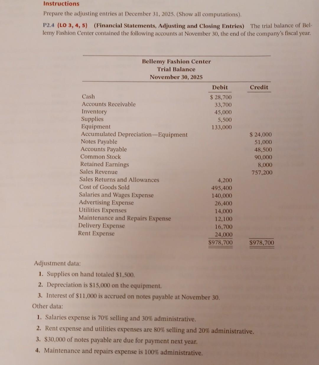 I need help with preparing a post-closing trial balance Instructions Prepare