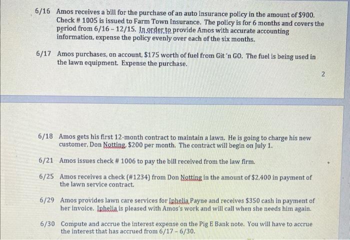 the transactions into QuickBooks. Reports should be submitted. 1. Balance sheet 2.