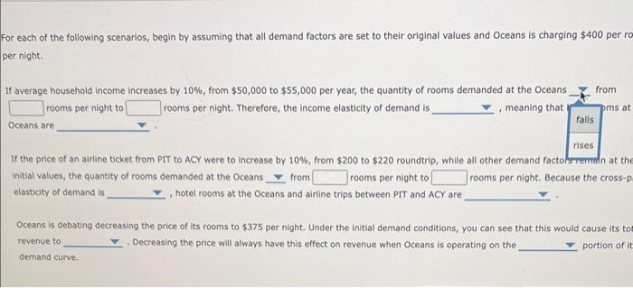 To help the hotel management better understand the market, an economist identified
