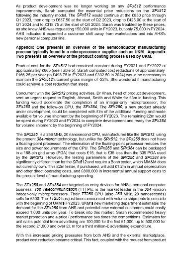 the same wafer, probe, assembly and test costs and yields as the