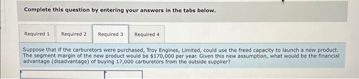 equipment. The company has always produced all of the necessary parts for