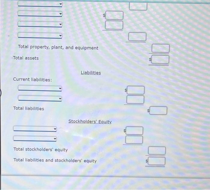 stockholders' equity Total liabilities and stocktolders' equity Prepare a corrected balance sheet.