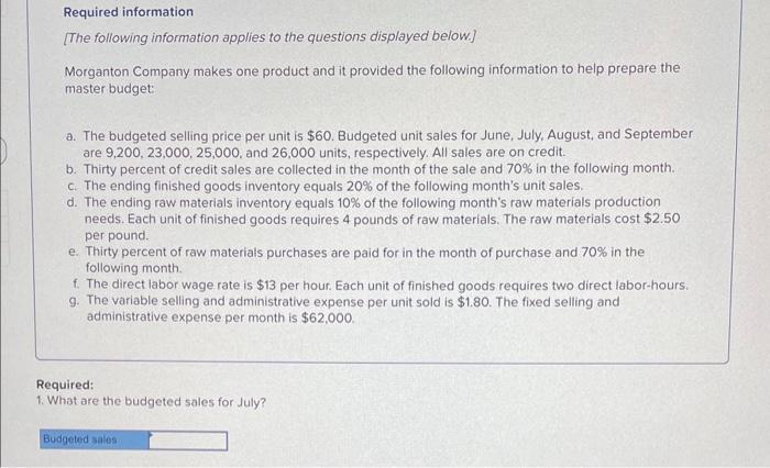 please help solvint use data from first slide Required information [The following