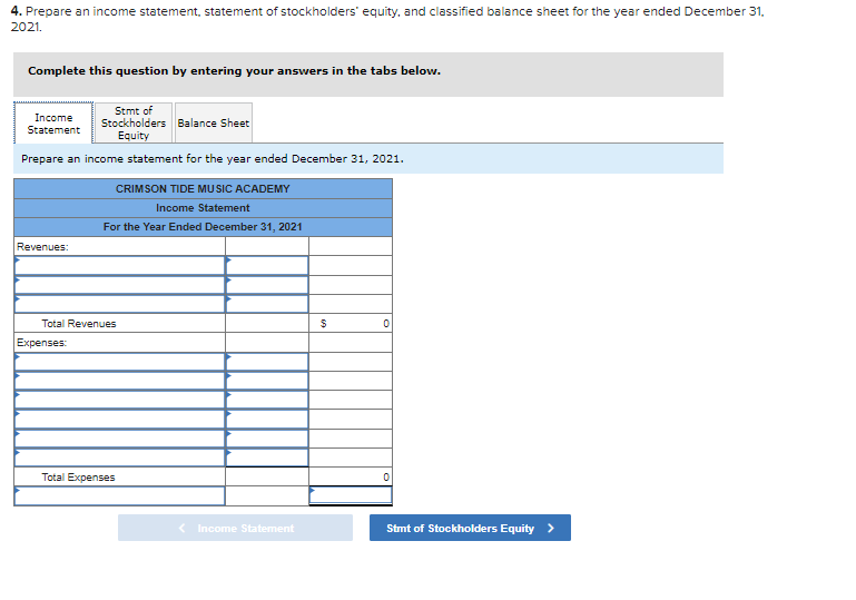 The unadjusted trial balance as of December 31, 2021, appears below. December