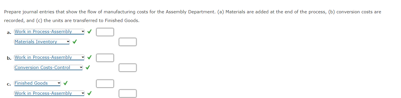out. Round your answers to the nearest dollar. Cost of ending work