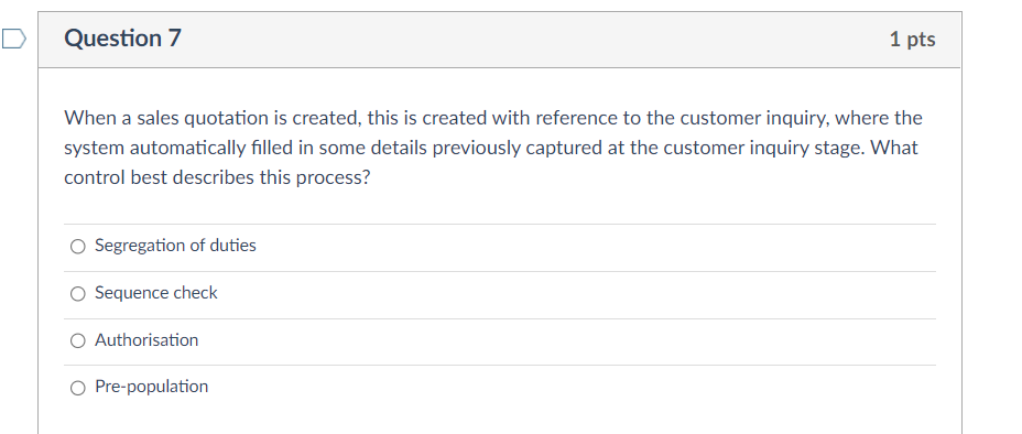  When a sales quotation is created, this is created with reference