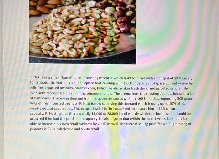 a small "batch" peanut roasting machine which is 45 in size with