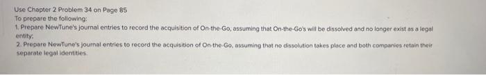 Could anyone help with the journals for this problem? Use Chapter 2