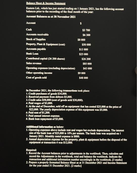  PLEASE HELP ME USING THIS EXCEL SHEET TEMPLATE Bolances Shect A.