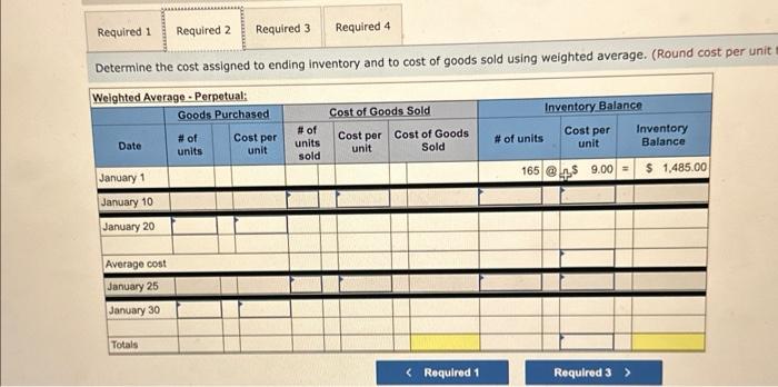 Required information Use the following information for the Exercises below. [The following
