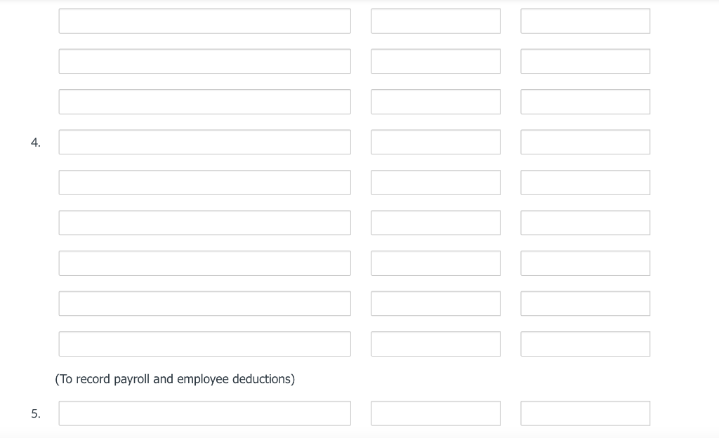 year end. The company incurred the following transactions related to current liabilities: