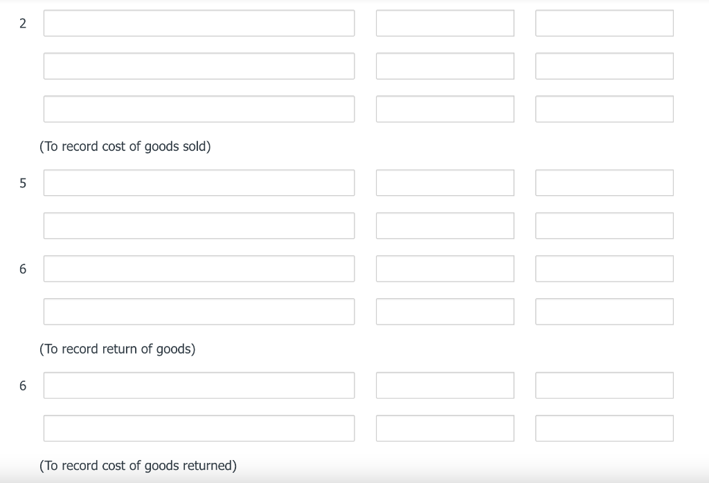 and correct answers. Thank you. Prepare the journal entries to record the