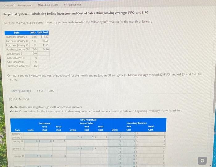 recorded the following information for the month of jaruary. Compute ending inventory