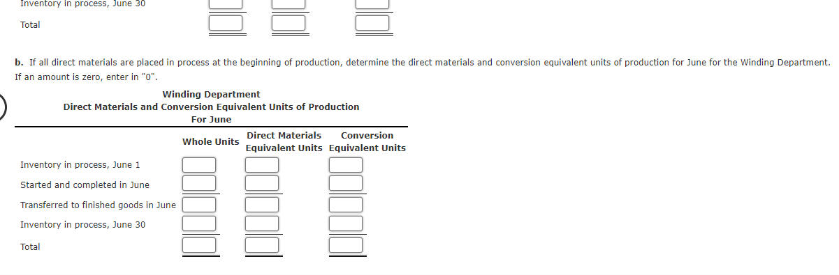 in advance!! Equivalent Units of Production Data for the two departments of
