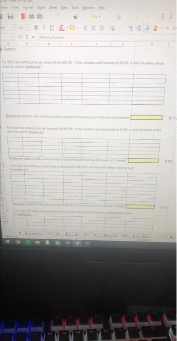 lamp are: Big Al is about to begin work on the budget