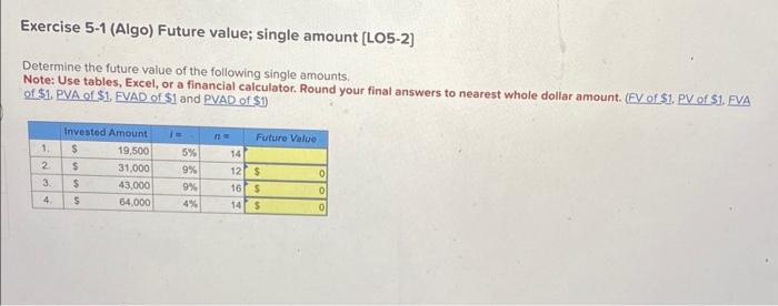 for the unknown. Assume that interest is compounded annually. ( /= interest