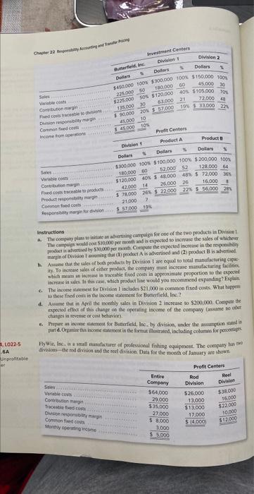 Problem 22.5A Butterfield, Inc. Instructions a-e linstructions The centuyips would cout 510000
