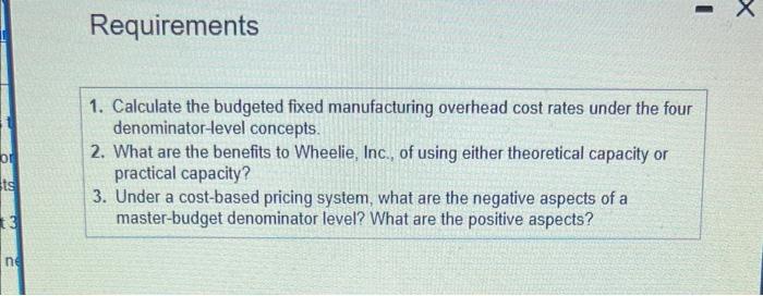 costing and is debating which denominator-leve concept to use. The G36 motorcydes