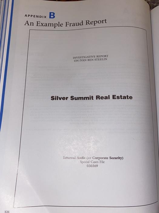 Write a one-page response or reflection paper on Appendix B: An Example