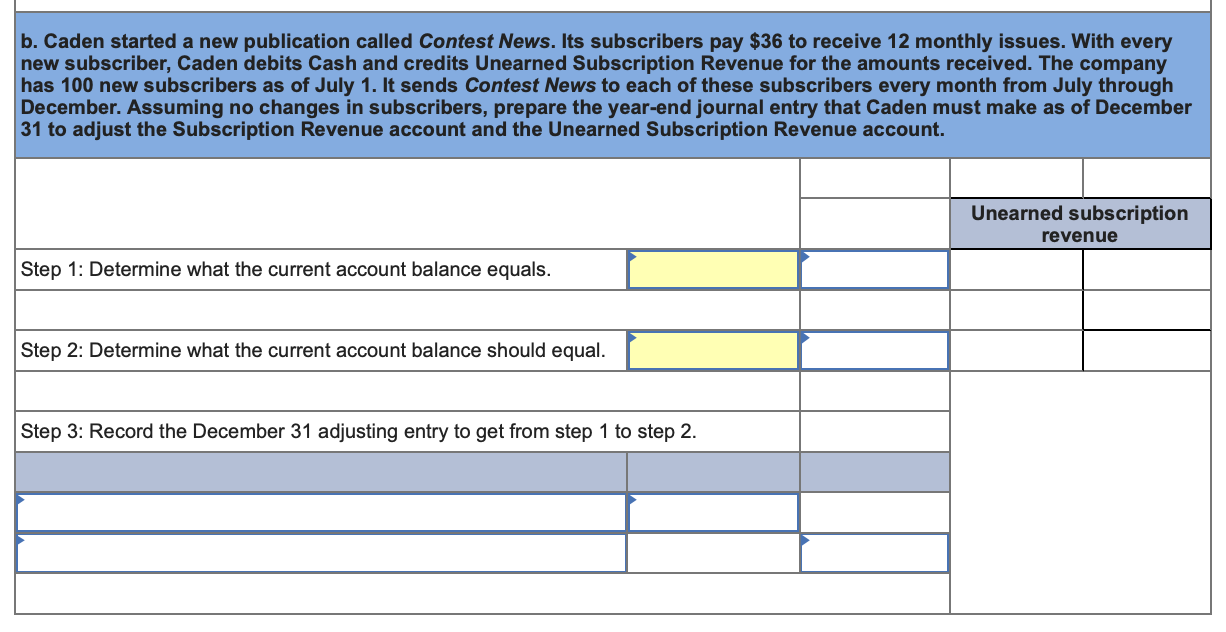thank you! QS 3-11 (Algo) Adjusting for unearned (deferred) revenues LO P2