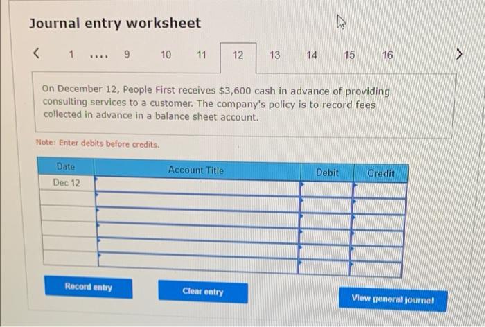 Clark withdraws $800 cash from People First for personal use. Note: Enter