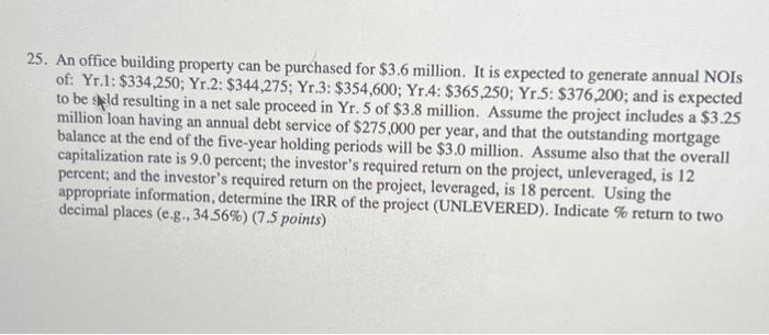 answer = 10.70% (show me how to get this using EXCEL) 25.