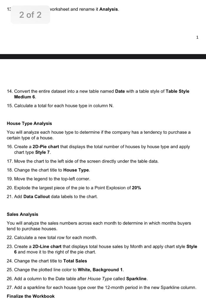 have instructed you to see if there are any trends in the