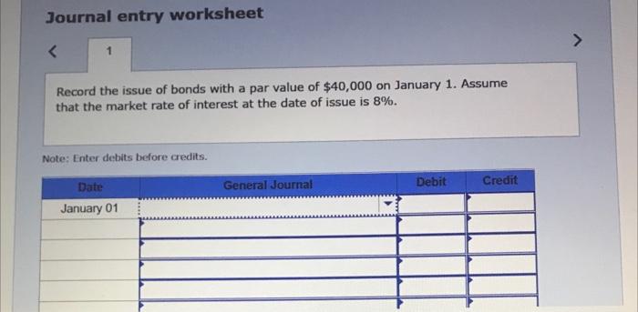 $40,000 par value and an annual contract rate of 10%, and they