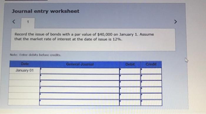 the journal entry to record their issuance. 2. The market rate at