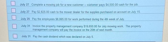 on my journal. Lenny's Lawn Service, Inc. - Transactions - Additional Information