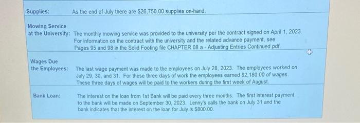 from 1st Bank by signing a 24 month note. (As an erample