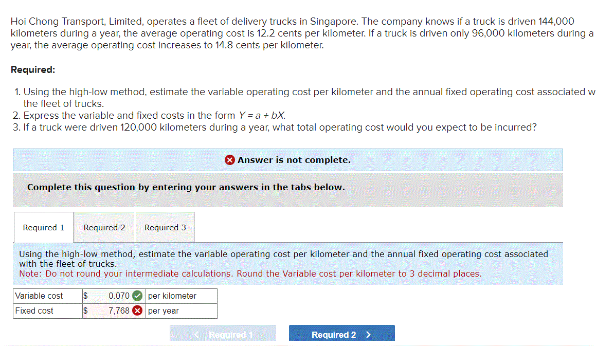 What is the fixed cost in this question