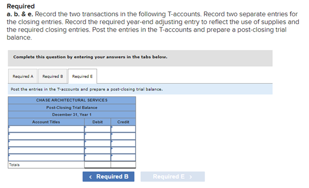Required information [The following information applies to the questions displayed below.] Sye