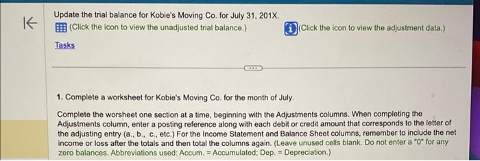 please help i will leave a like Update the trial balance for