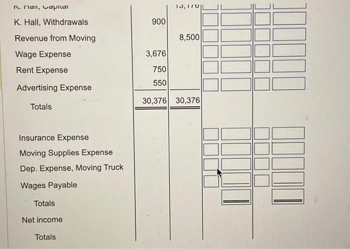 of July. Complete the worsheet one section at a time, beginning with